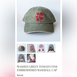 Tomato Embroidered Baseball Cap (New)